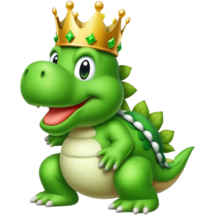 Big Yoshi with a crown emoji