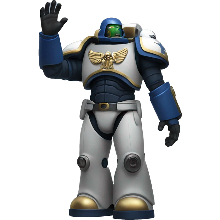 space marine raised hands emoji