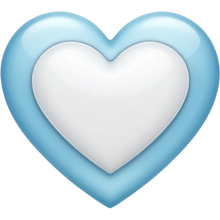 Beyaz kalp emoji