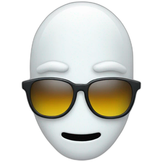 sunglasses ghost emoji