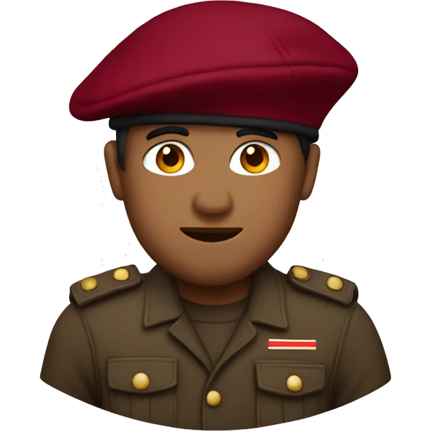 Just Burgundy beret emoji