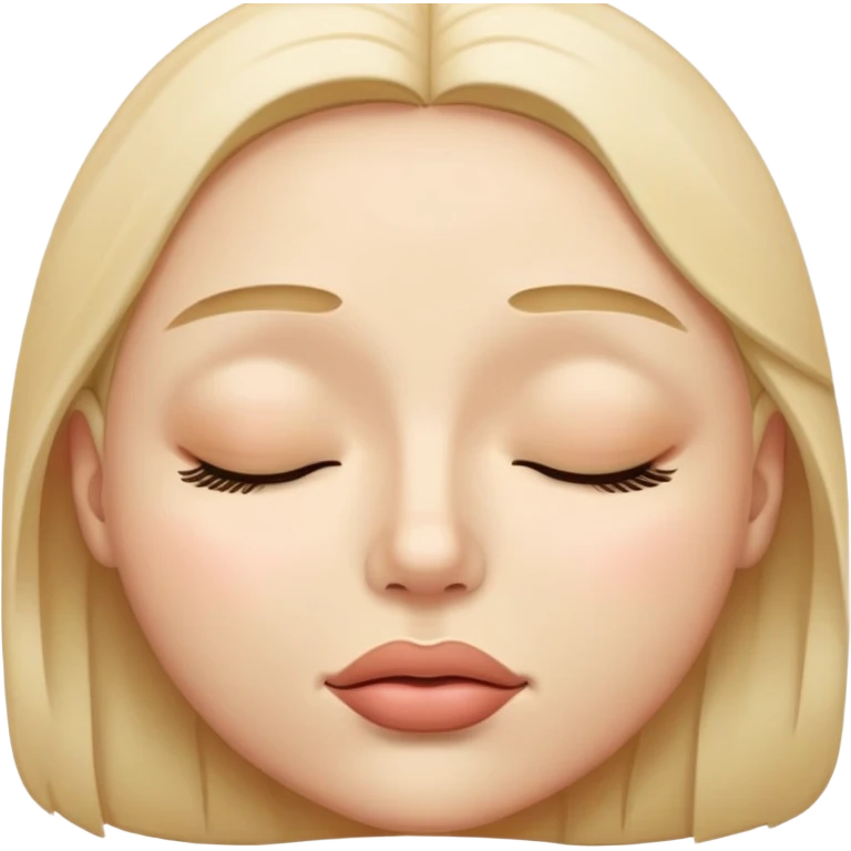 Una carita con los ojos cerrados mordiéndose el labio emoji