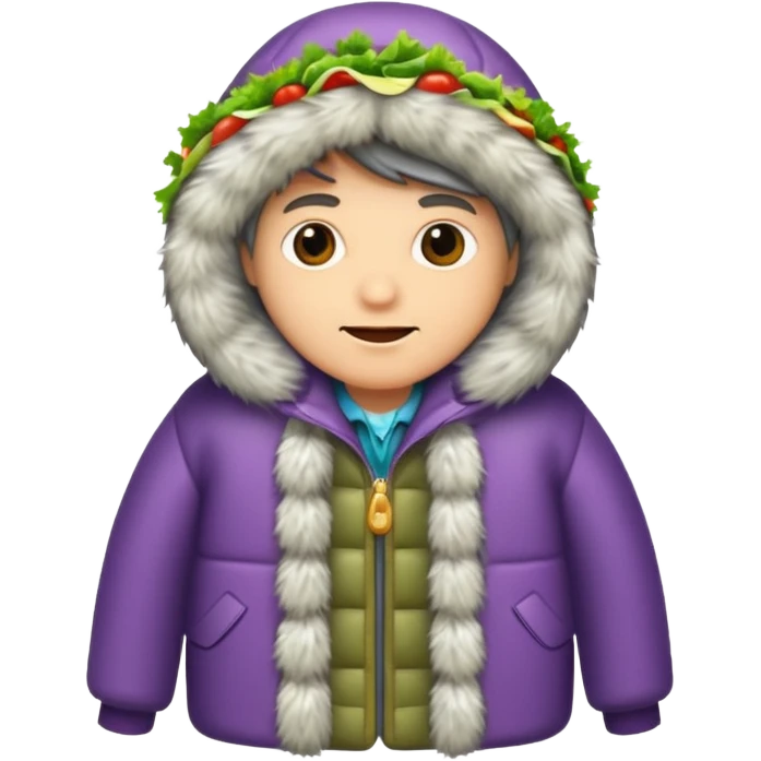 salad herring under a fur coat emoji