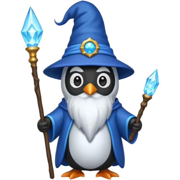 Penguin Wizard emoji