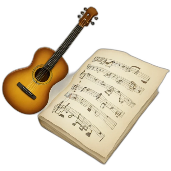 Writing music emoji