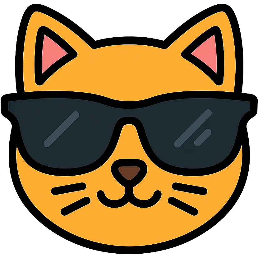 cat wearing sunglasses emoji