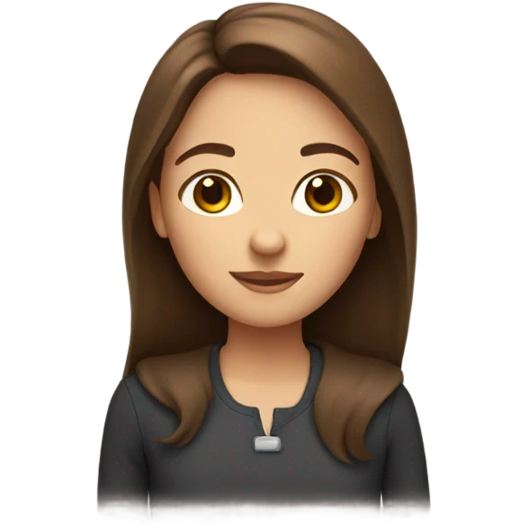 girl with brown hair  emoji