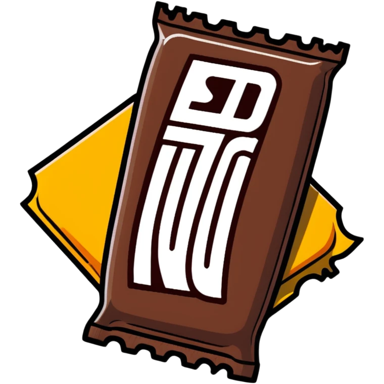 Snickers chocolate bar emoji