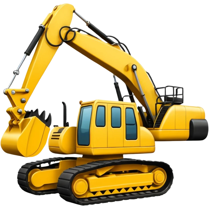Escavadeira hidráulica emoji