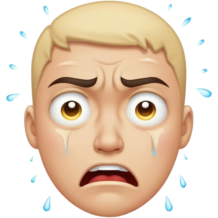 Angry crying emoji