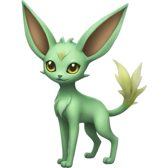 Espeon-Leafeon full body emoji