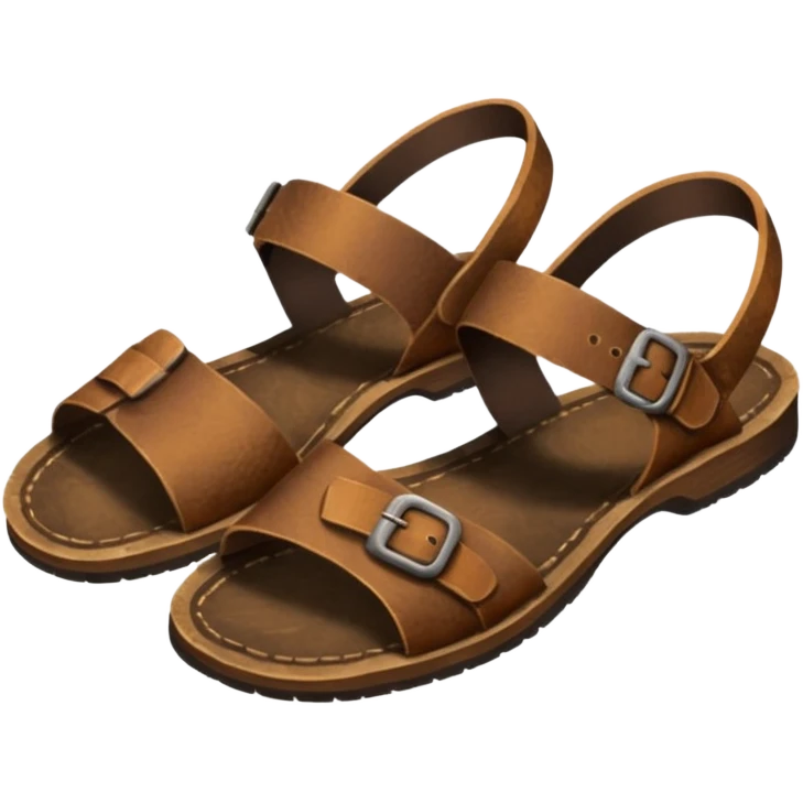 antique men's sandals
 emoji