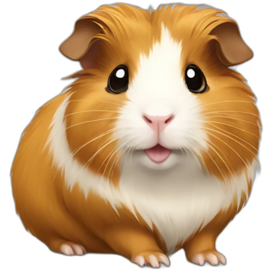 Golden abyssinian guinea pig emoji