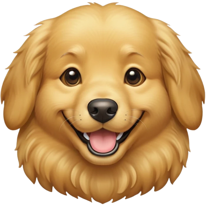 gold golden retriever  emoji