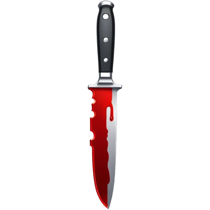 Knife with blood dripping emoji