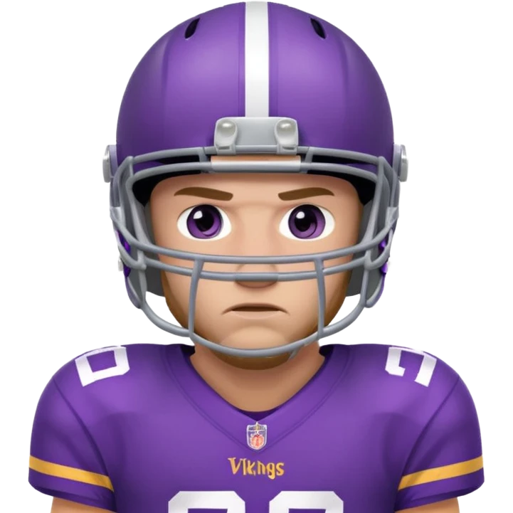 Sad Vikings football player  emoji