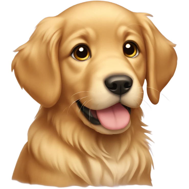 Golden retriever puppy emoji