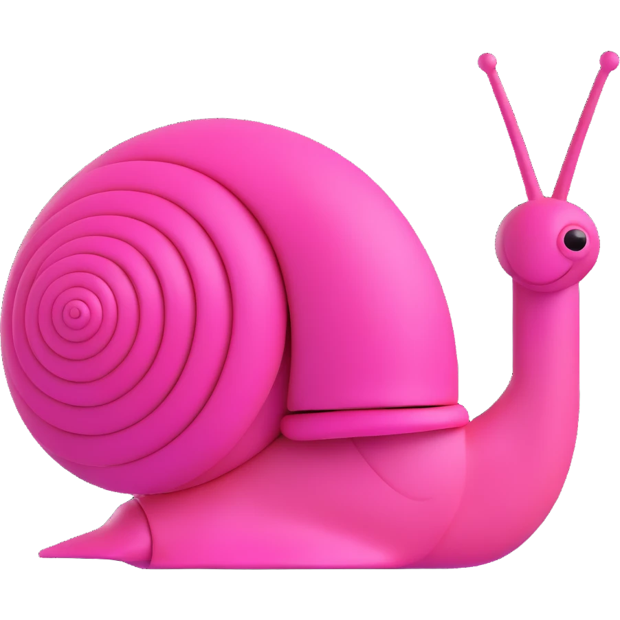 pink robot snail emoji