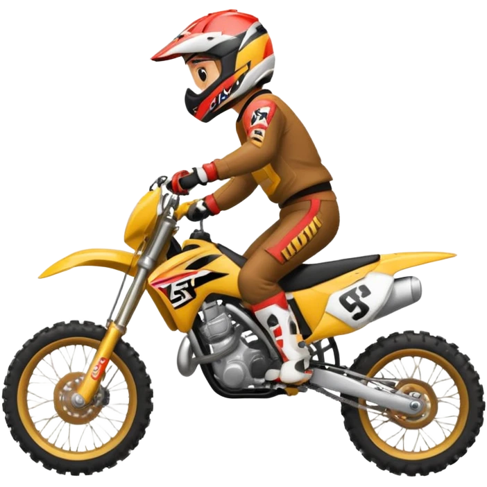 Faire une Roue arrière en moto cross emoji