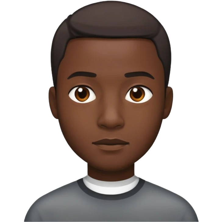 A black man emoji