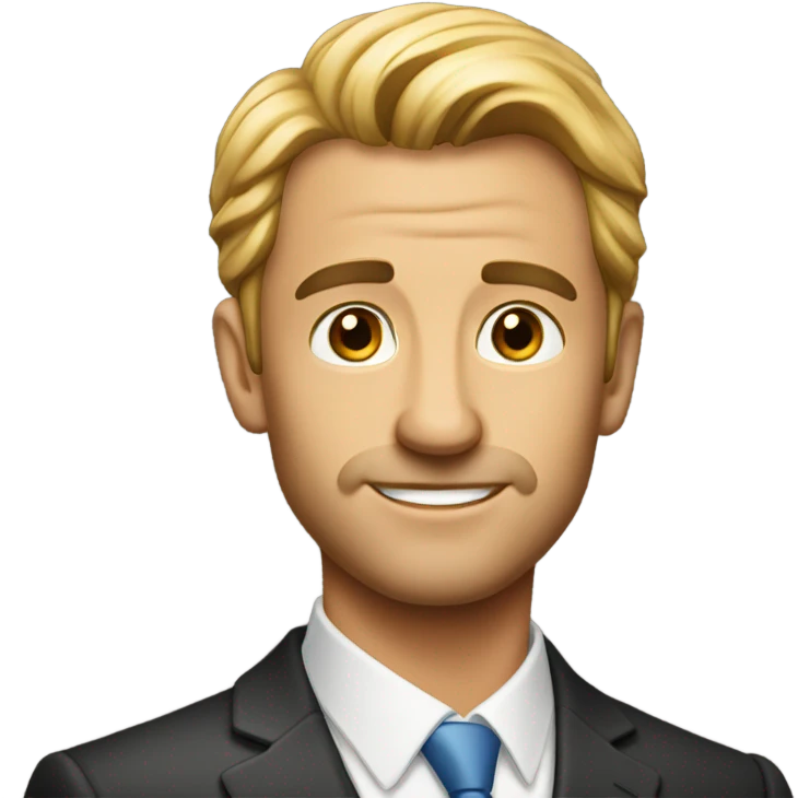 Handsome rich man  emoji