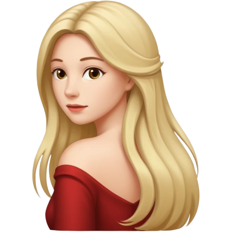 Woman with a big back emoji
