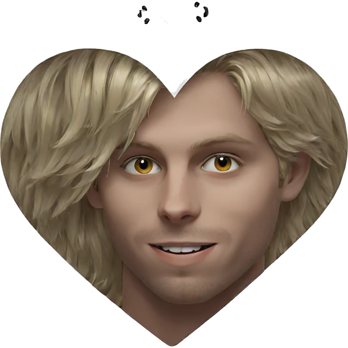smiling blonde boy portrait emoji