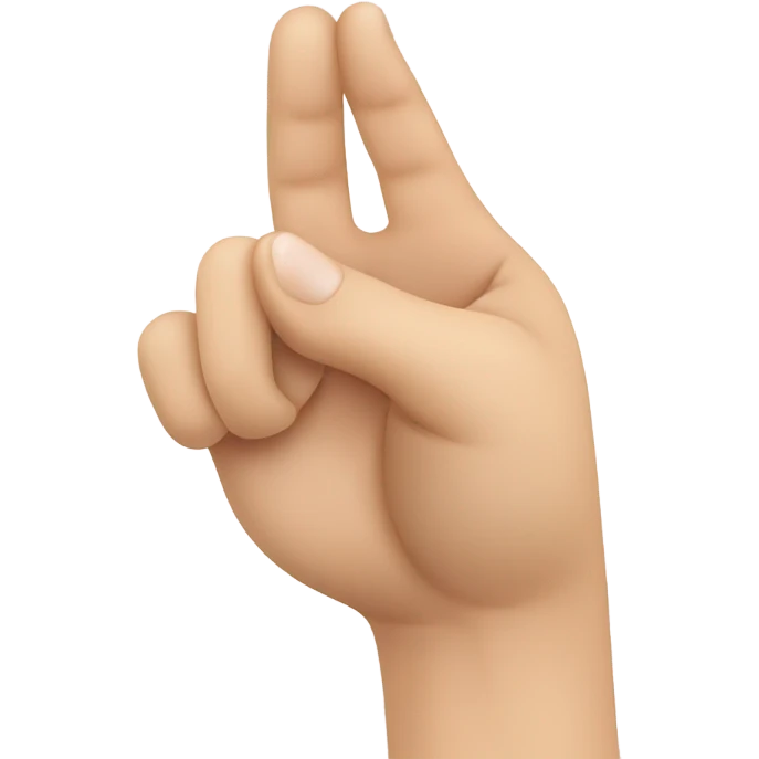 Asian hand sign of a heart index finger and thumb  emoji