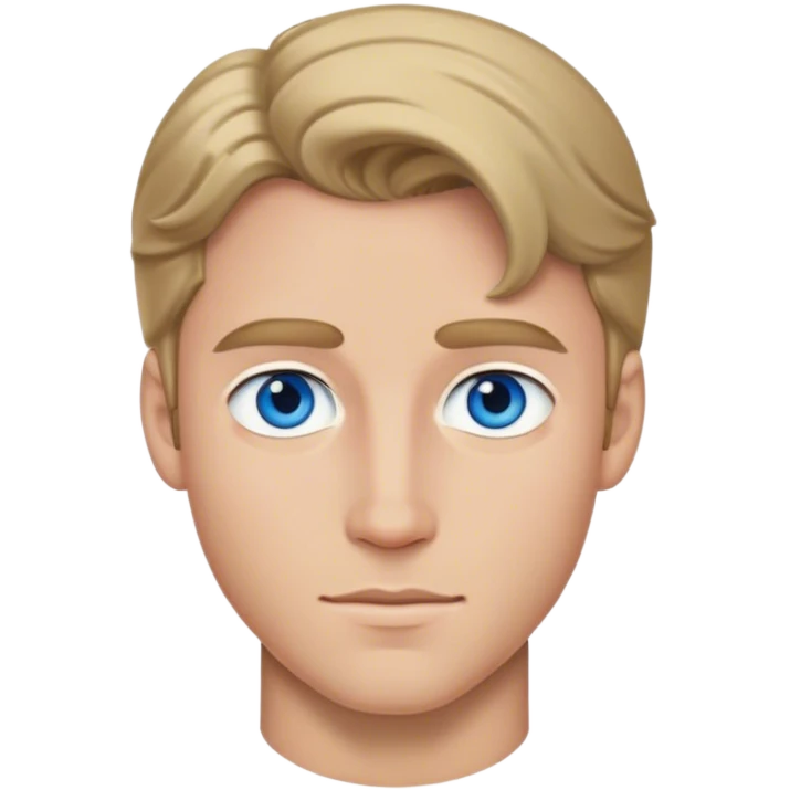 Prince Charming with blue eyes ad dark blonde hair emoji
