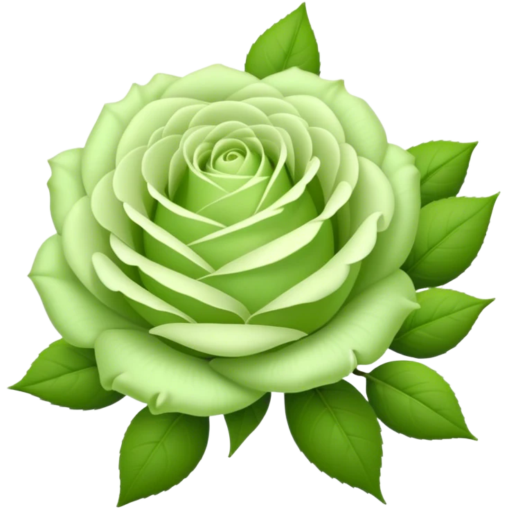 big bouquet Soft Green Tea Rose flower and bud, luxuriant, leaf, bud emoji
