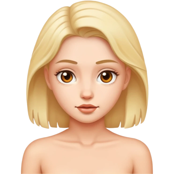 naked beautiful girl emoji