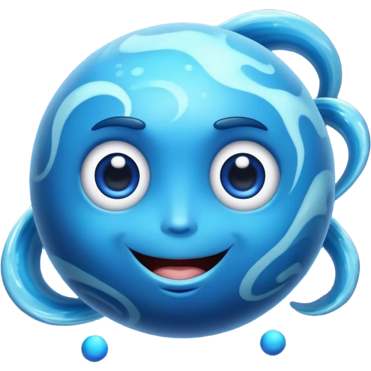 planet neptune sin ojos emoji