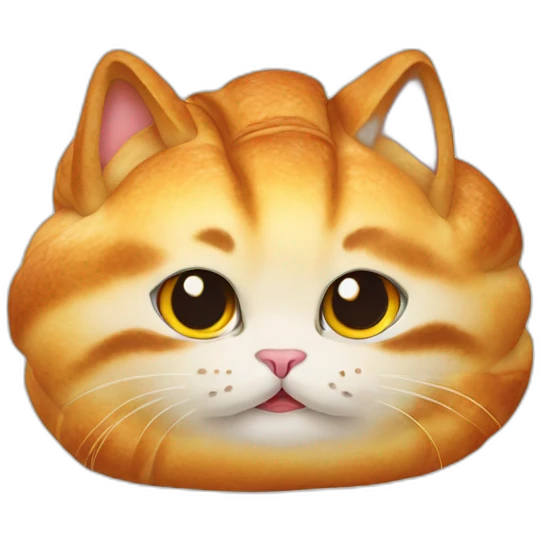 Cat croissant emoji
