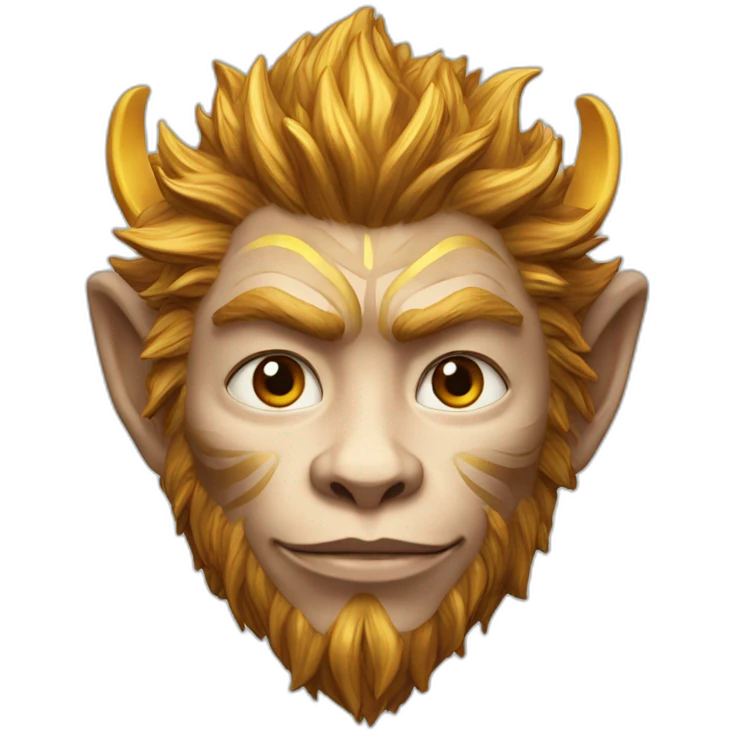 hyperrealistic sun wukong emoji