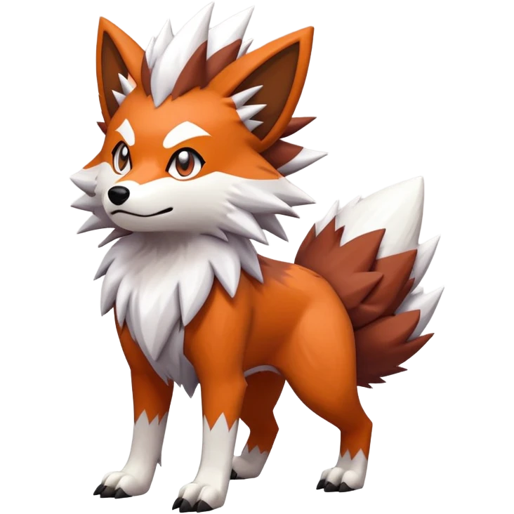 Lycanroc dusk form Pokémon  emoji