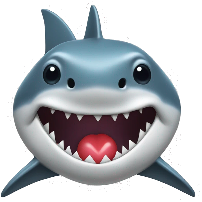 Shark with heart eyes emoji