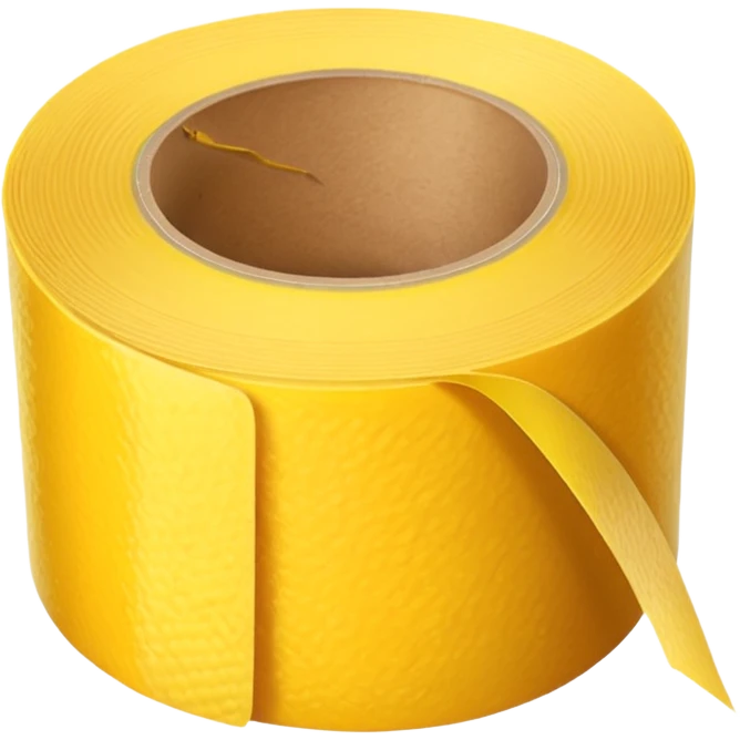 Generate me yellow tape on a roll emoji