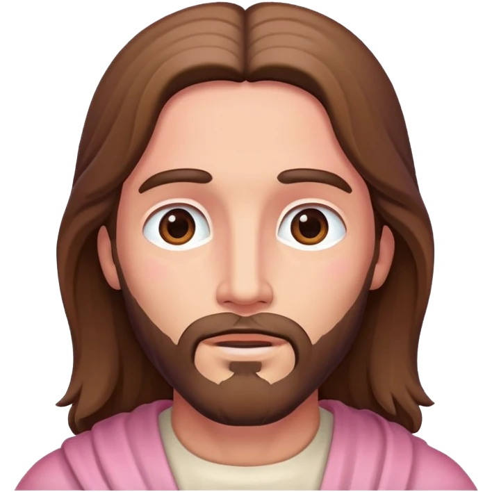 Jesus pink emoji