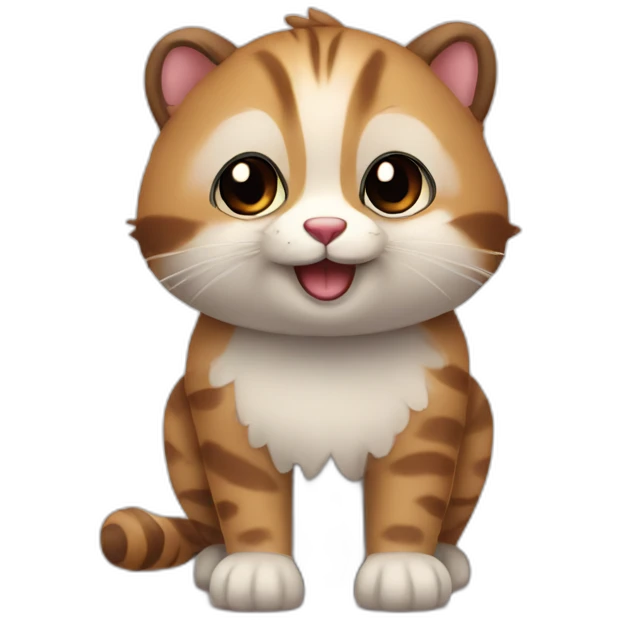 saying hello cute animal  emoji