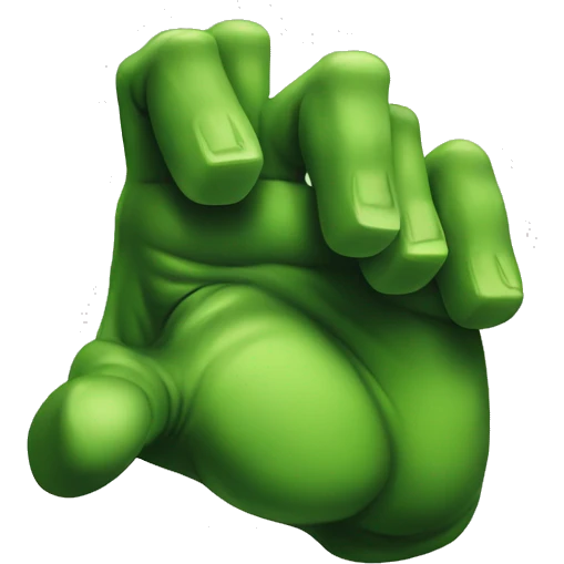 Hulk hands emoji