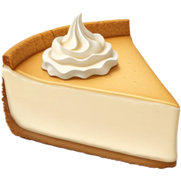 A peace of cream cheesecake  emoji