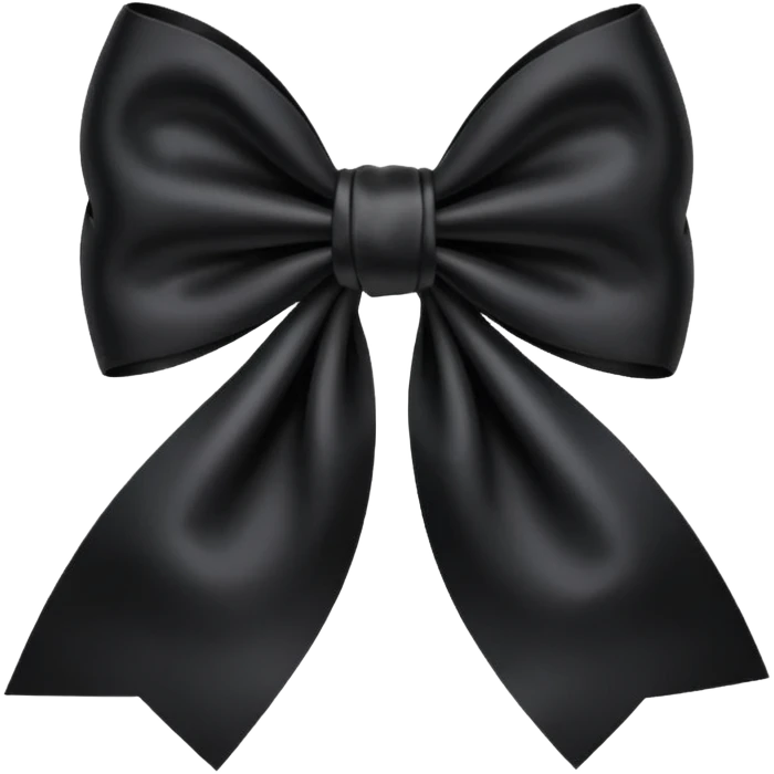 Black Bow emoji