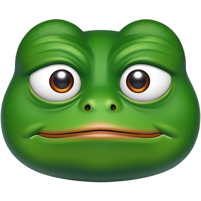 Pepe frog side eye emoji