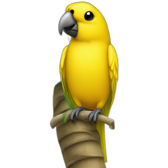 Canari on a palm tree emoji