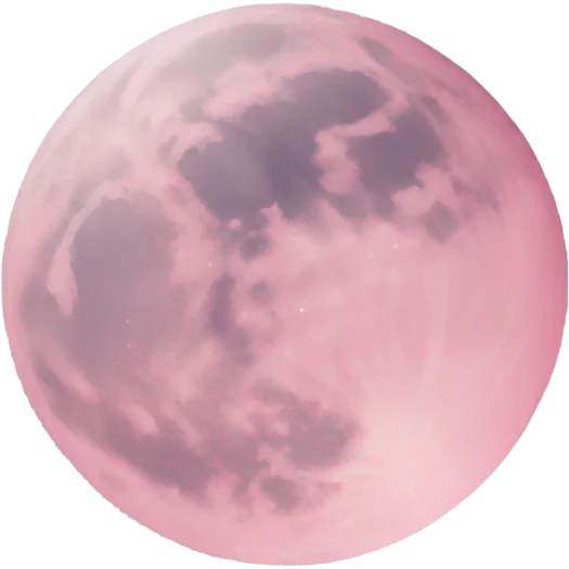 pastel pink moon emoji