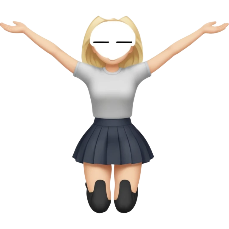 Girl on hands and knees with head down and butt in the air emoji