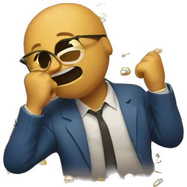 À man who is dabbing emoji