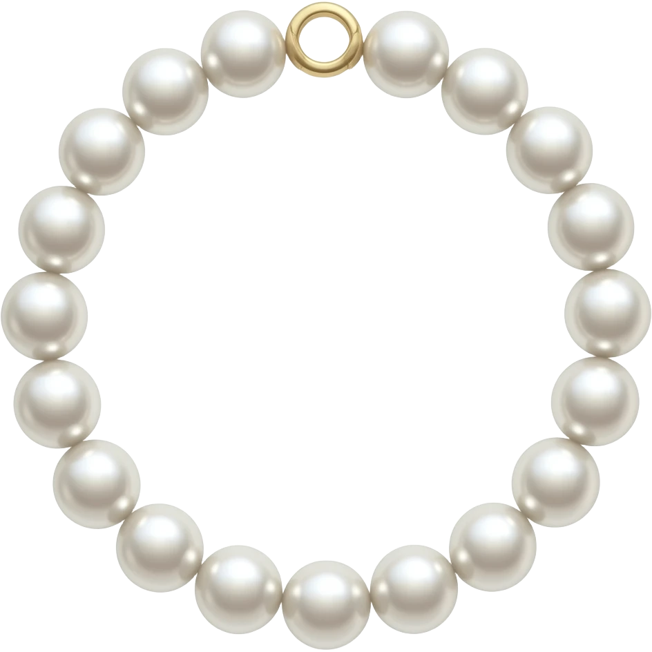 Pearl necklace emoji