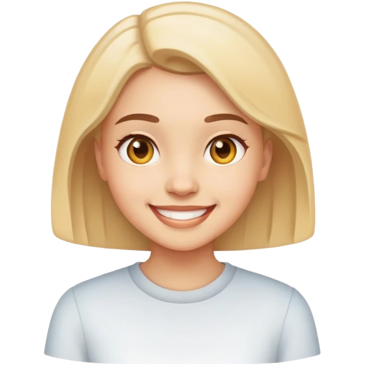 Smiling girl emoji