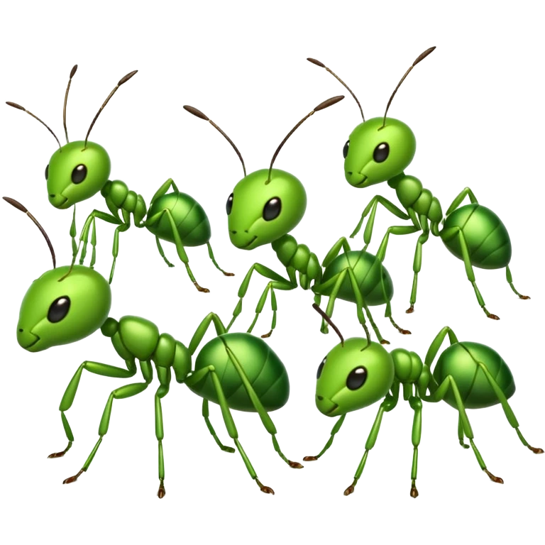 cute green ants emoji